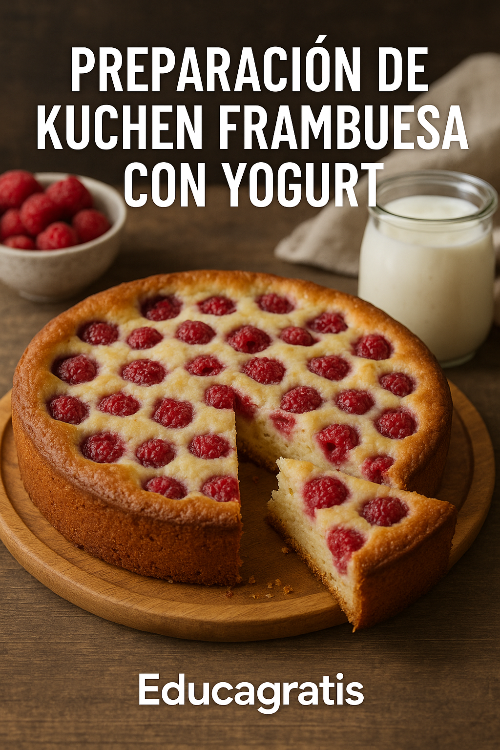 Kuchen de Frambueza con Yogurt