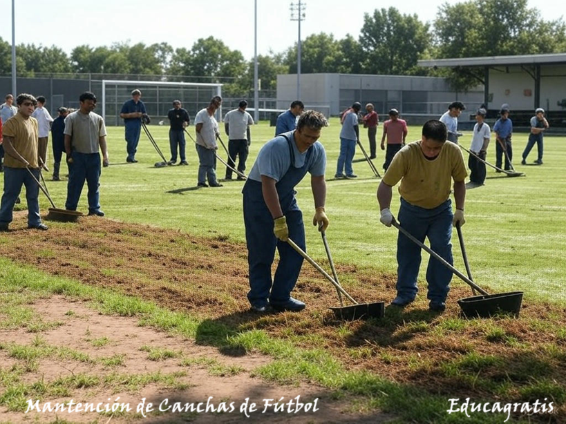 Mantención de canchas de fútbol