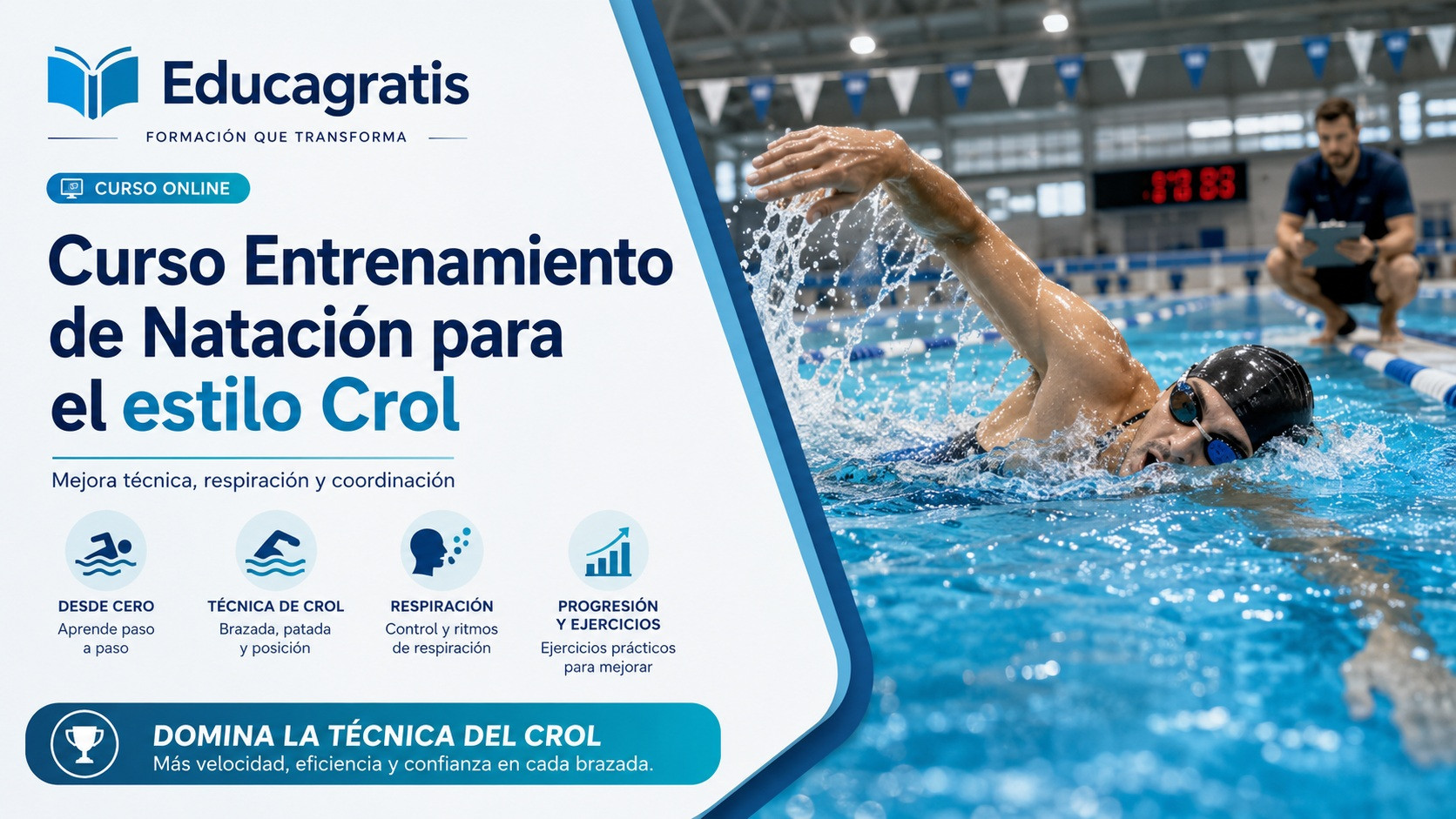 Natación para el estilo Crol