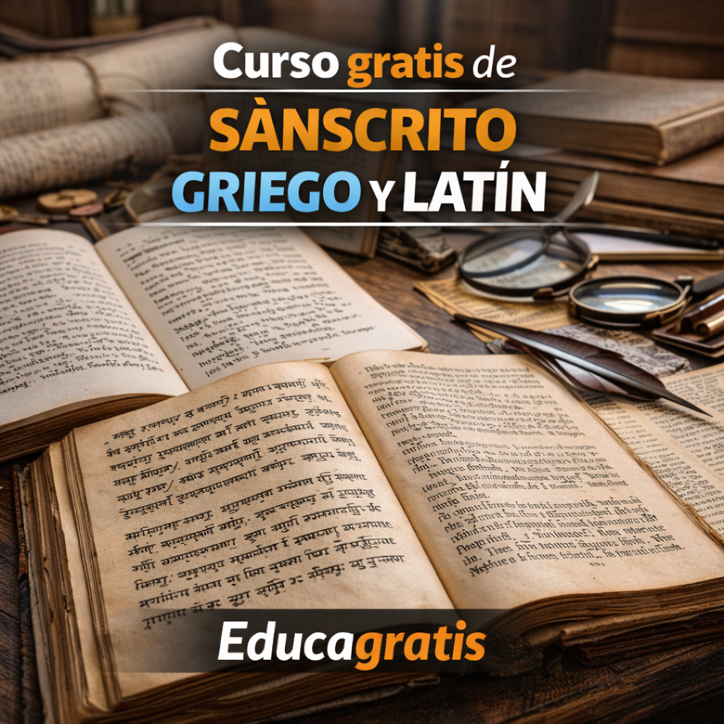 Curso gratis de Sanscrito, Griego y Latín