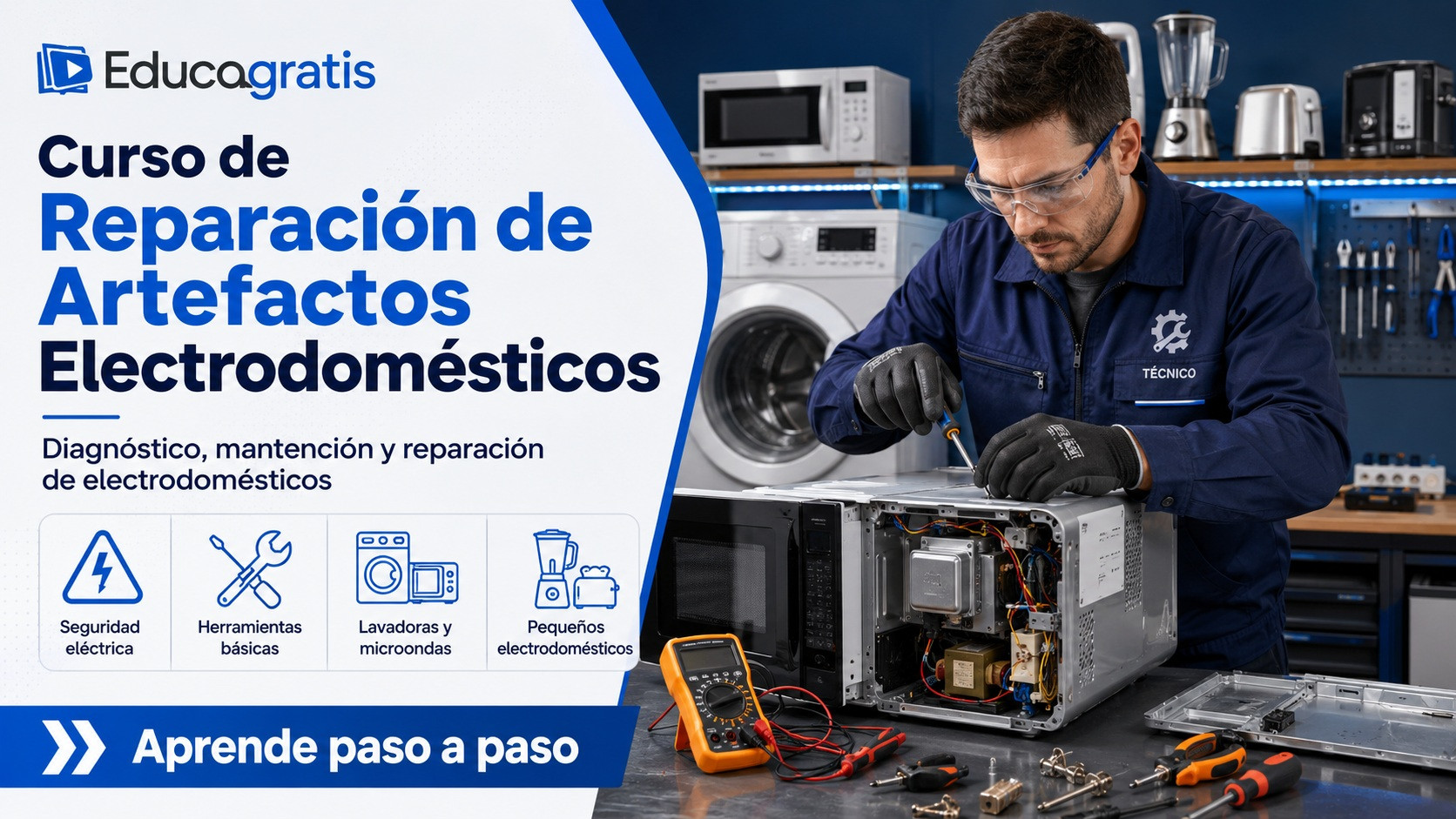 Curso de reparación de artefactos electrodomésticos