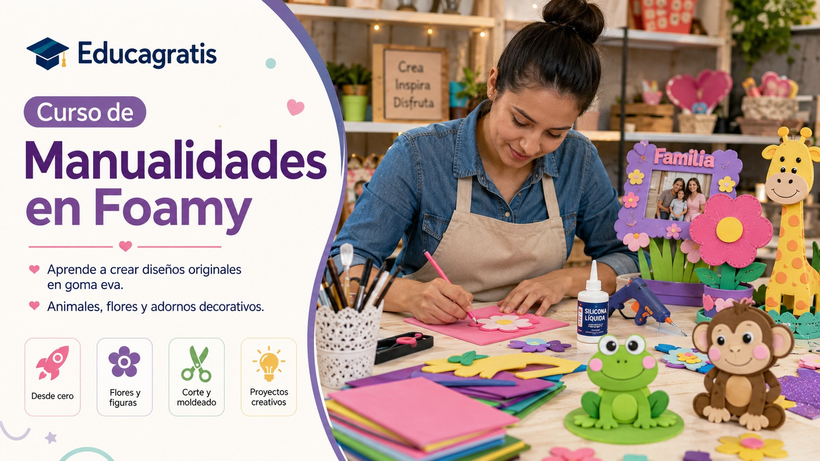 Curso de Manualidades en Foamy