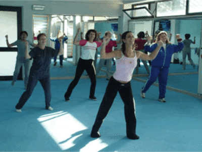 clase de aeróbica