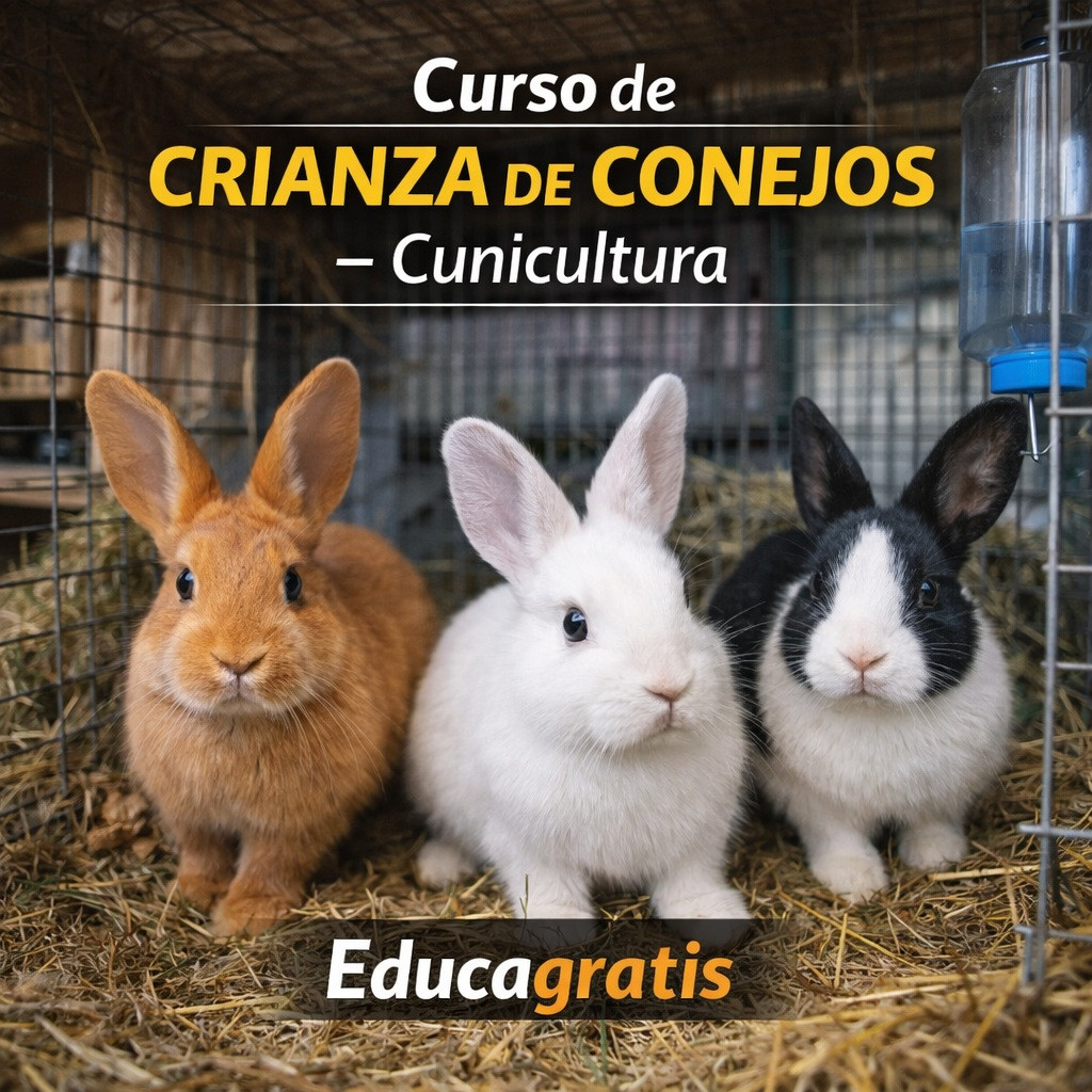 Curso gratis de Crianza de Conejos - Cunicultura