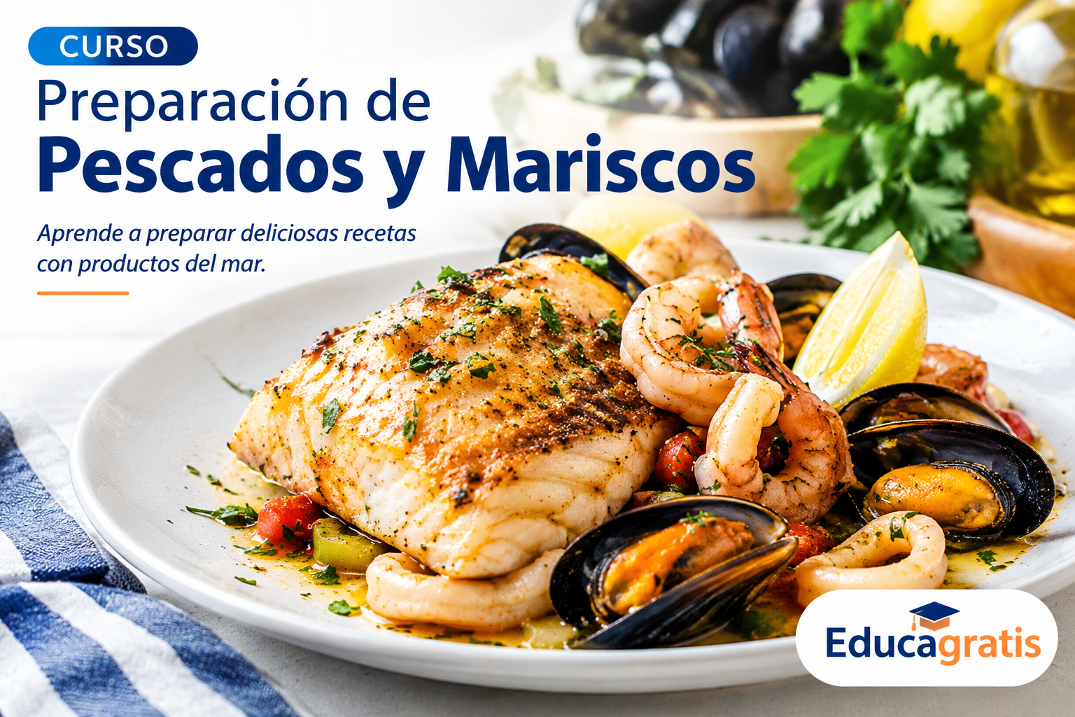 Curso de preparación de Pescados y Mariscos