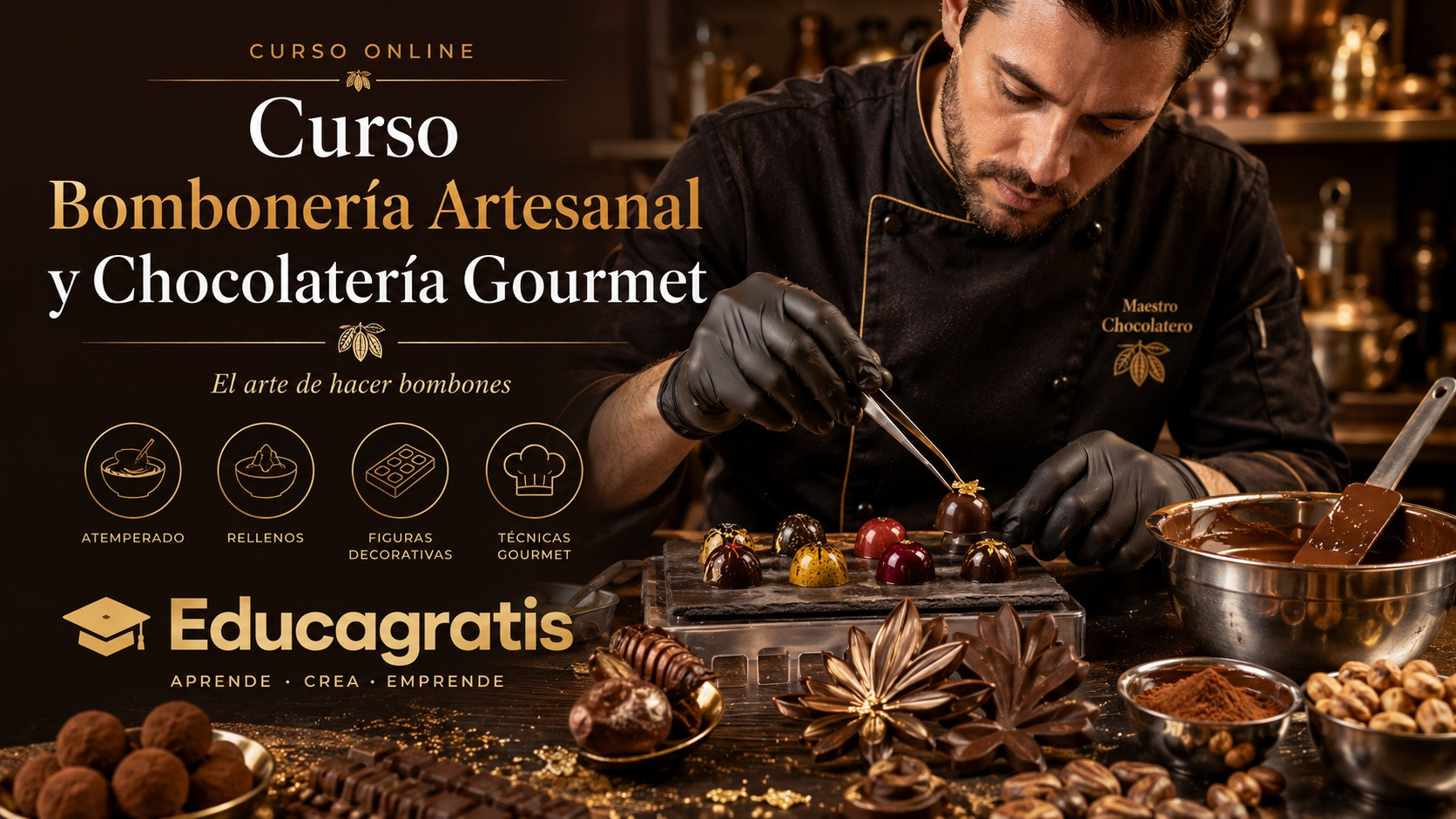 Curso de Bombonería y Chocolatería Courmet